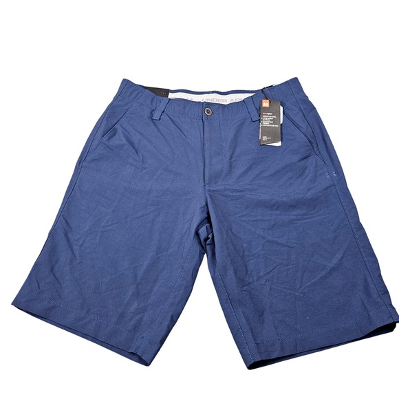 Under Armour Other - Under Armour Golf Shorts 34 HeatGear Loose Fit Pickle Ball Tennis Athletic Blue